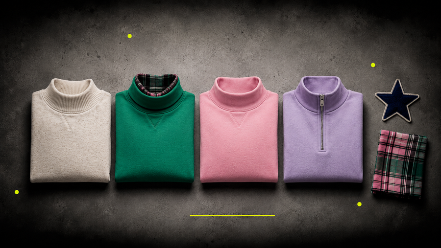 The Mock Neck Sweatshirt: How to Spec a Premium One for Your Brand